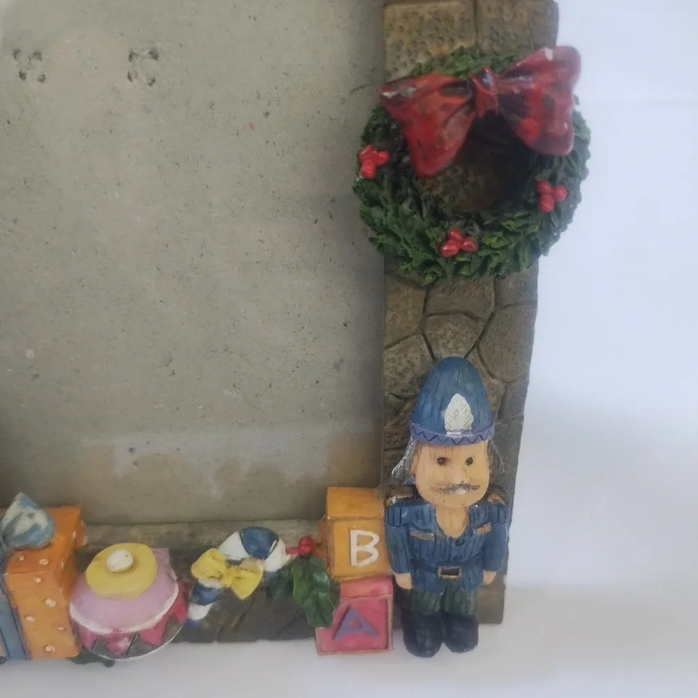 Christmas Fireplace Mantle Picture Frame Nostalgic Traditional Christmas